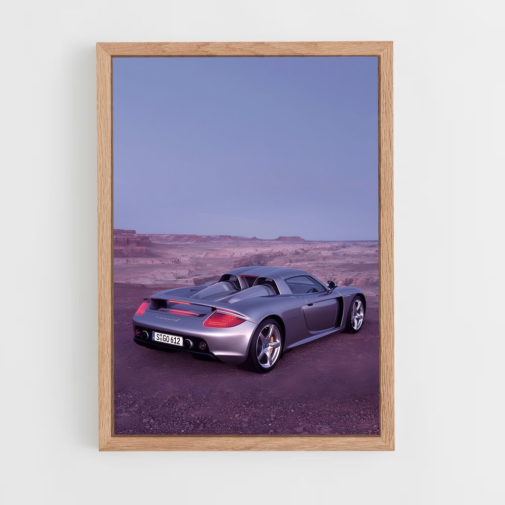 Poster Désert Argenté – affiche Porsche (vue 4)